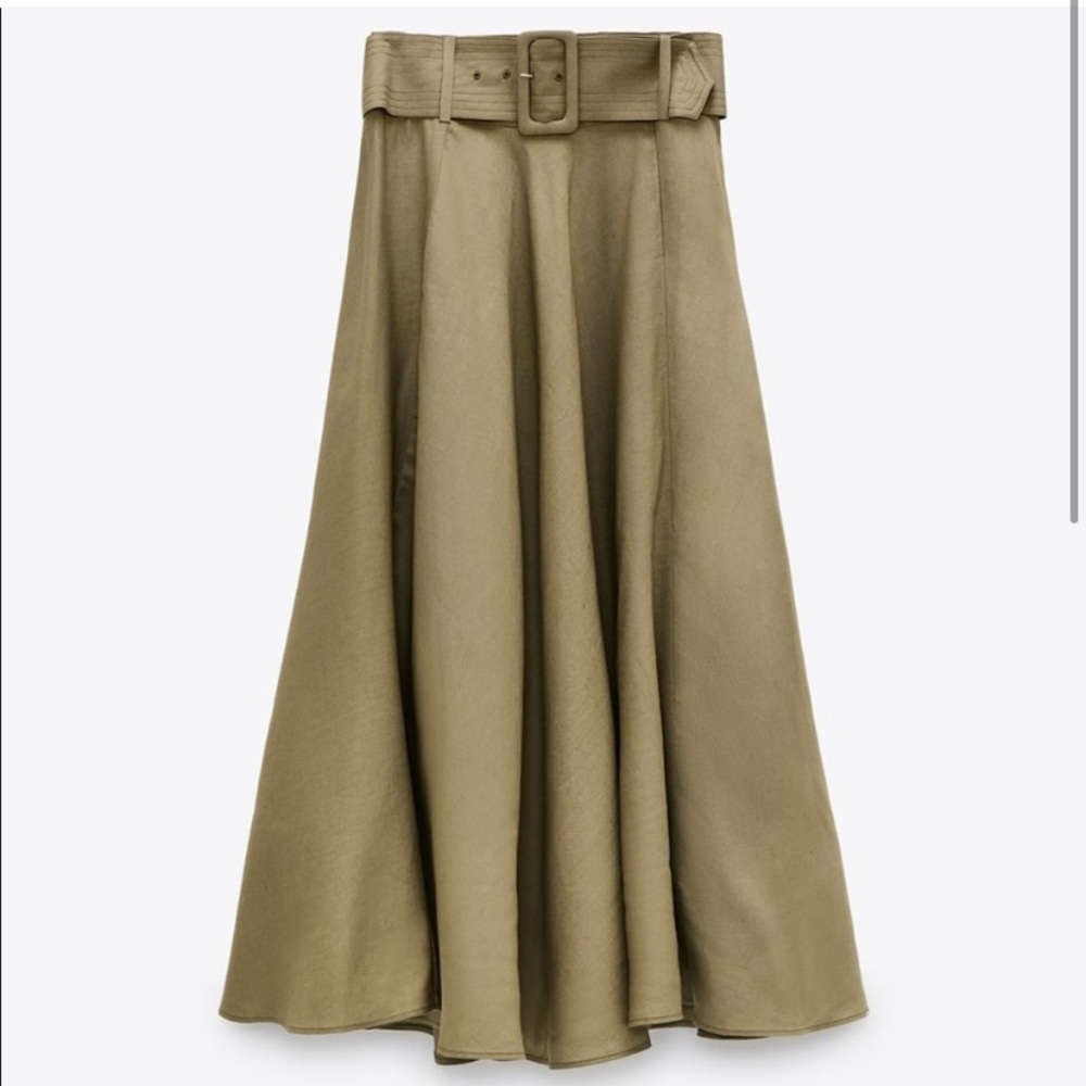 Belted Zara maxi skirt